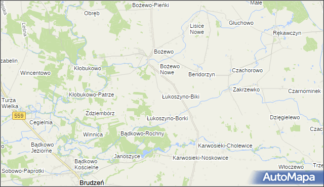 mapa Łukoszyno-Biki, Łukoszyno-Biki na mapie Targeo