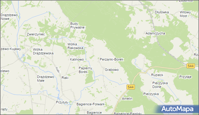 mapa Perzanki-Borek, Perzanki-Borek na mapie Targeo