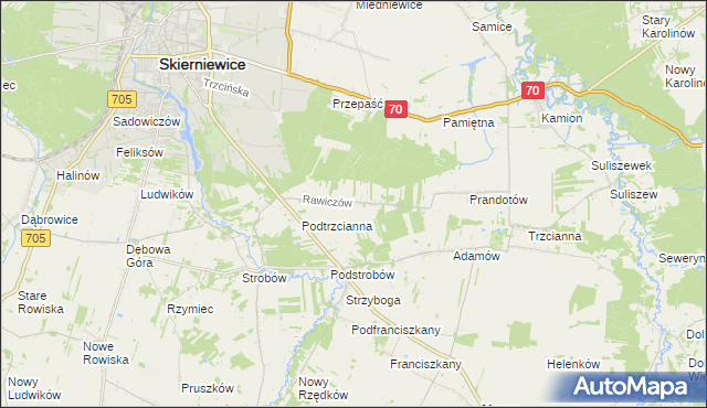 mapa Rawiczów, Rawiczów na mapie Targeo