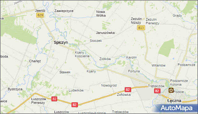 mapa Ziółków, Ziółków na mapie Targeo