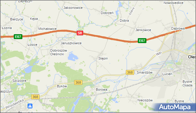 mapa Stępin, Stępin na mapie Targeo