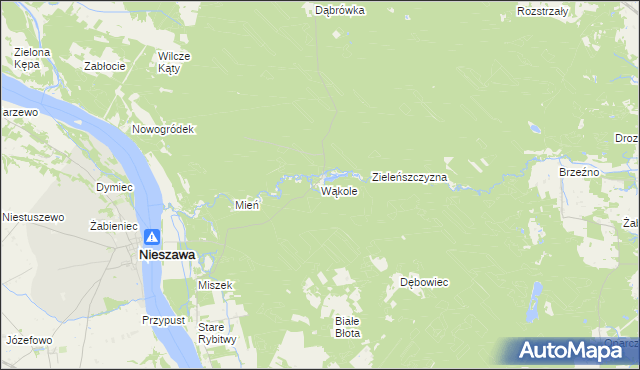 mapa Wąkole, Wąkole na mapie Targeo