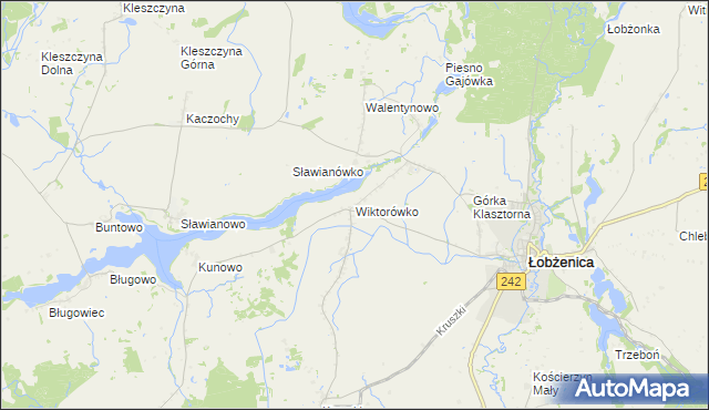 mapa Wiktorówko, Wiktorówko na mapie Targeo
