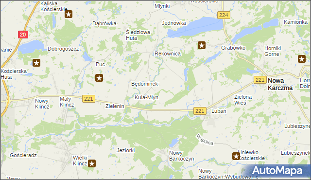 mapa Będomin, Będomin na mapie Targeo