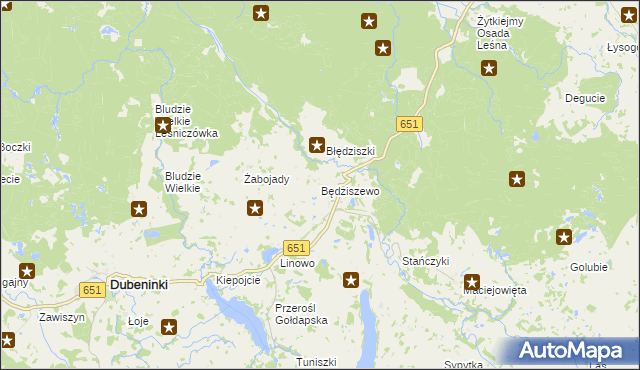 mapa Będziszewo, Będziszewo na mapie Targeo