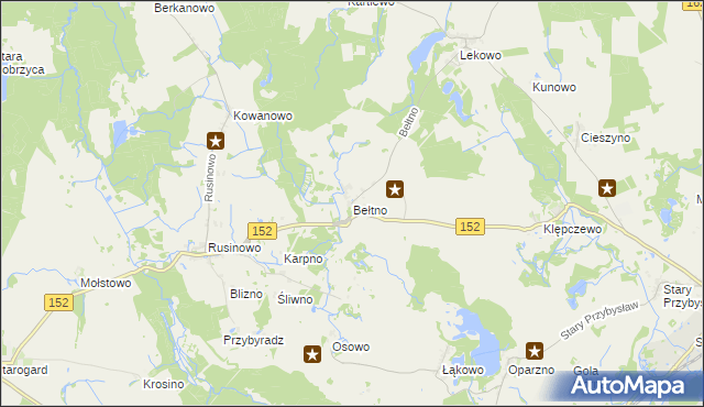 mapa Bełtno, Bełtno na mapie Targeo