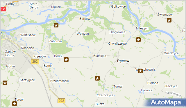 mapa Białołęka, Białołęka na mapie Targeo