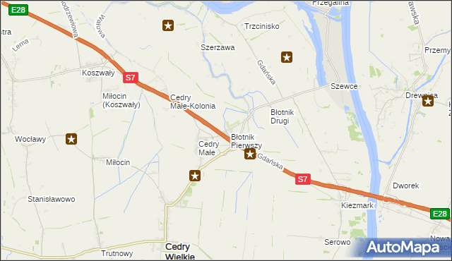 mapa Błotnik, Błotnik na mapie Targeo