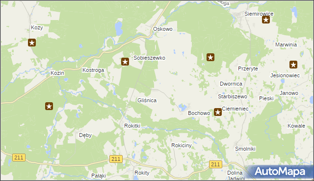 mapa Bochówko, Bochówko na mapie Targeo