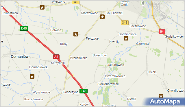 mapa Bolechów, Bolechów na mapie Targeo