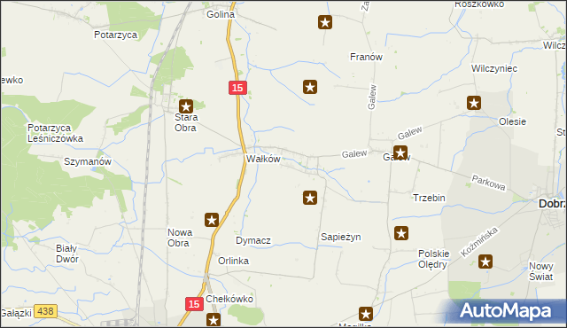 mapa Borzęcice, Borzęcice na mapie Targeo