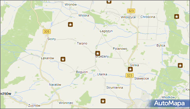 mapa Brzeżany, Brzeżany na mapie Targeo