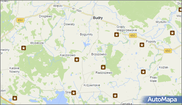 mapa Brzozówko, Brzozówko na mapie Targeo