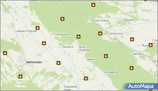 mapa Budy Rządowe, Budy Rządowe na mapie Targeo