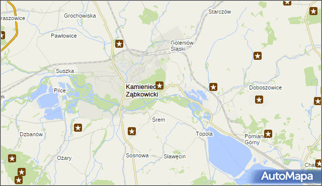 mapa Byczeń, Byczeń na mapie Targeo