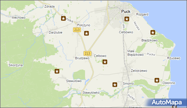 mapa Celbowo, Celbowo na mapie Targeo