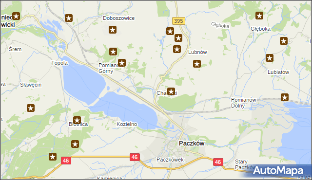 mapa Chałupki gmina Kamieniec Ząbkowicki, Chałupki gmina Kamieniec Ząbkowicki na mapie Targeo