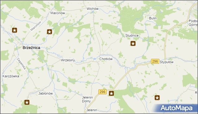 mapa Chotków, Chotków na mapie Targeo