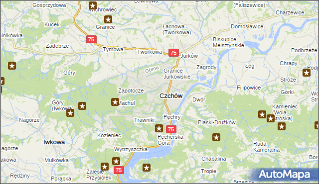 mapa Czchów, Czchów na mapie Targeo