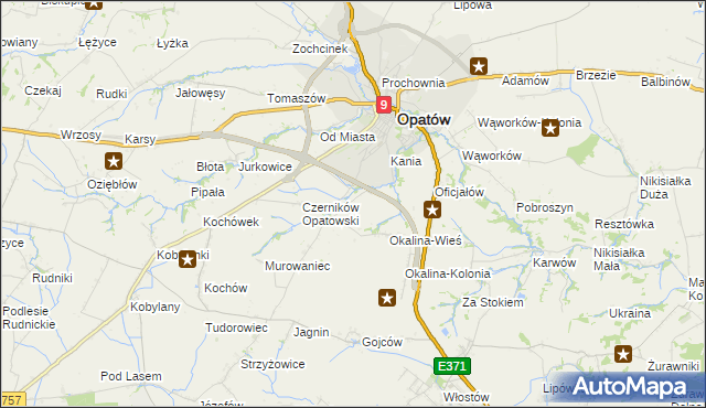 mapa Czerników Karski, Czerników Karski na mapie Targeo