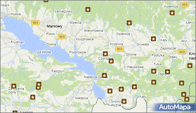 mapa Czorsztyn, Czorsztyn na mapie Targeo