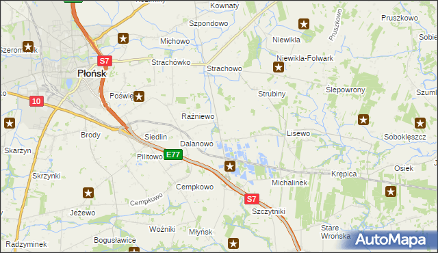 mapa Dalanówek, Dalanówek na mapie Targeo