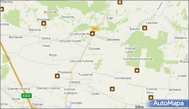 mapa Dębowiec-Kolonia, Dębowiec-Kolonia na mapie Targeo