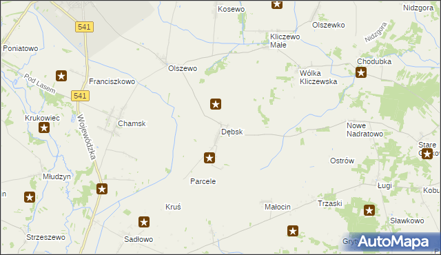 mapa Dębsk gmina Żuromin, Dębsk gmina Żuromin na mapie Targeo