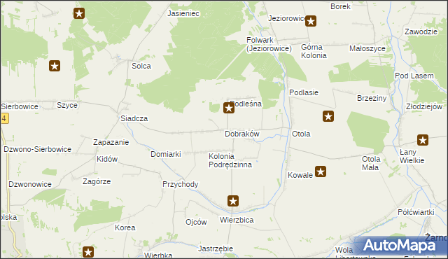 mapa Dobraków, Dobraków na mapie Targeo