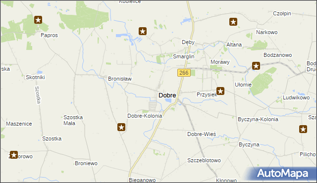 mapa Dobre powiat radziejowski, Dobre powiat radziejowski na mapie Targeo