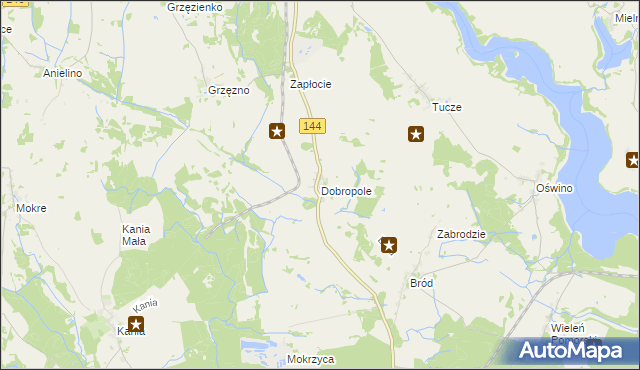 mapa Dobropole gmina Dobra, Dobropole gmina Dobra na mapie Targeo