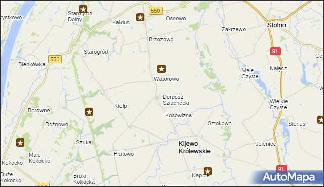 mapa Dorposz Szlachecki, Dorposz Szlachecki na mapie Targeo