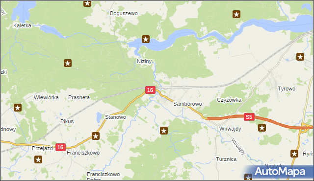 mapa Drwęca gmina Iława, Drwęca gmina Iława na mapie Targeo