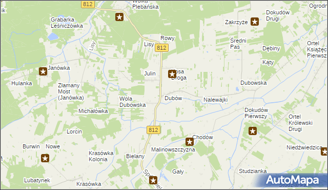 mapa Dubów, Dubów na mapie Targeo