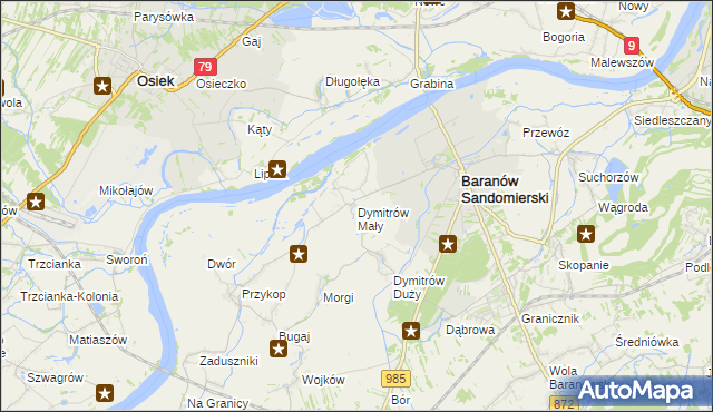 mapa Dymitrów Mały, Dymitrów Mały na mapie Targeo