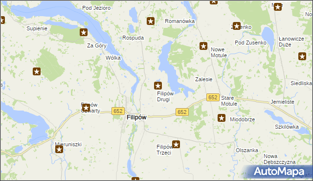 mapa Filipów Drugi, Filipów Drugi na mapie Targeo