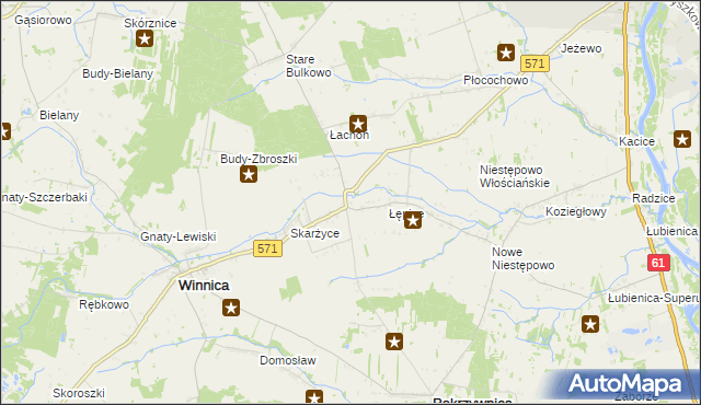 mapa Golądkowo, Golądkowo na mapie Targeo