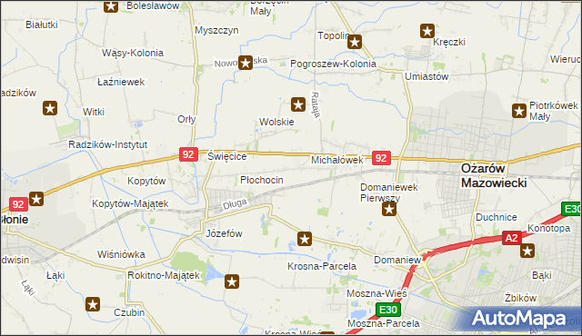 mapa Gołaszew, Gołaszew na mapie Targeo