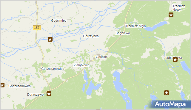 mapa Gościm, Gościm na mapie Targeo