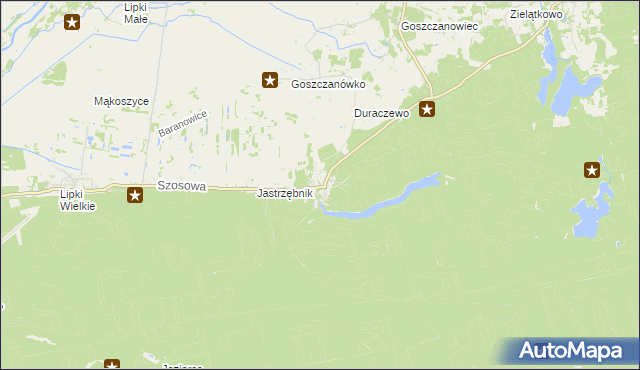 mapa Goszczanowo, Goszczanowo na mapie Targeo