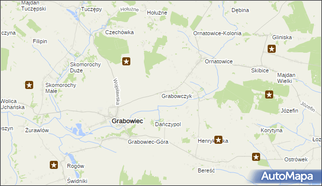 mapa Grabowczyk, Grabowczyk na mapie Targeo