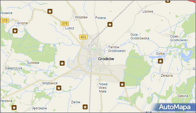 mapa Grodków powiat brzeski, Grodków powiat brzeski na mapie Targeo