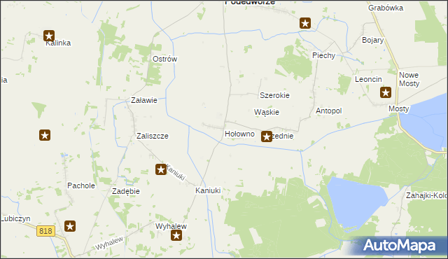 mapa Hołowno, Hołowno na mapie Targeo