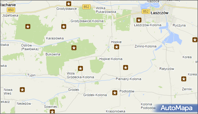 mapa Hopkie-Kolonia, Hopkie-Kolonia na mapie Targeo