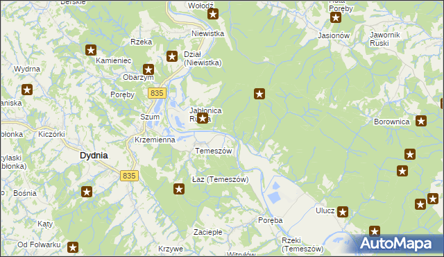 mapa Hroszówka, Hroszówka na mapie Targeo