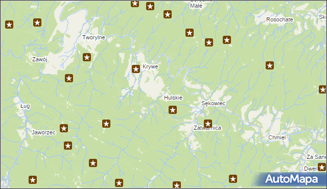 mapa Hulskie, Hulskie na mapie Targeo