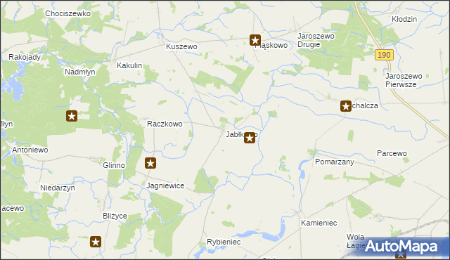 mapa Jabłkowo, Jabłkowo na mapie Targeo