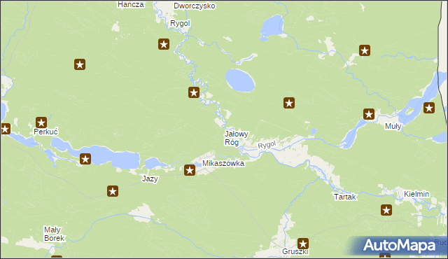 mapa Jałowy Róg, Jałowy Róg na mapie Targeo