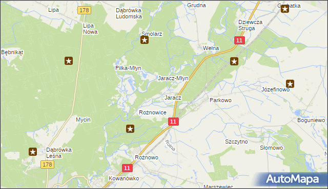 mapa Jaracz, Jaracz na mapie Targeo