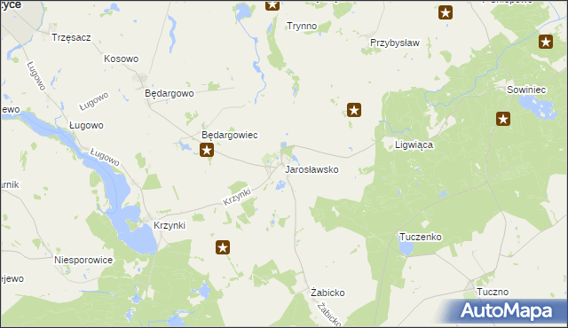 mapa Jarosławsko, Jarosławsko na mapie Targeo